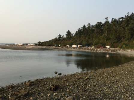 Fort Casey campground from ferry
